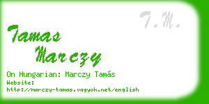 tamas marczy business card