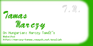 tamas marczy business card